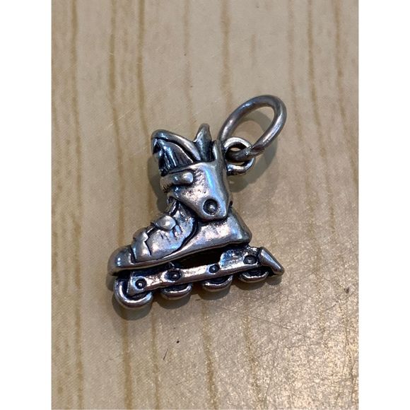 independent Jewelry - Rollerblade Skate Sterling Silver Jewelry Charm #sports #skating #rollerblade
